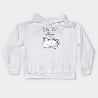 Cute But Angry (White tiel) Kids Hoodie